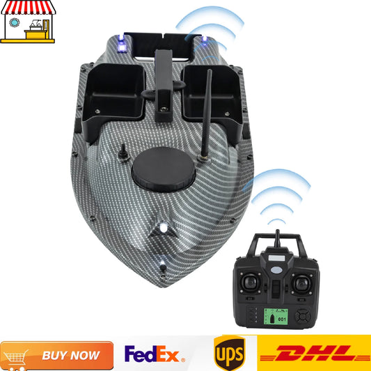 Rechargeable GPS Fishing Bait Boat With 2 Batteries 16 Positioning