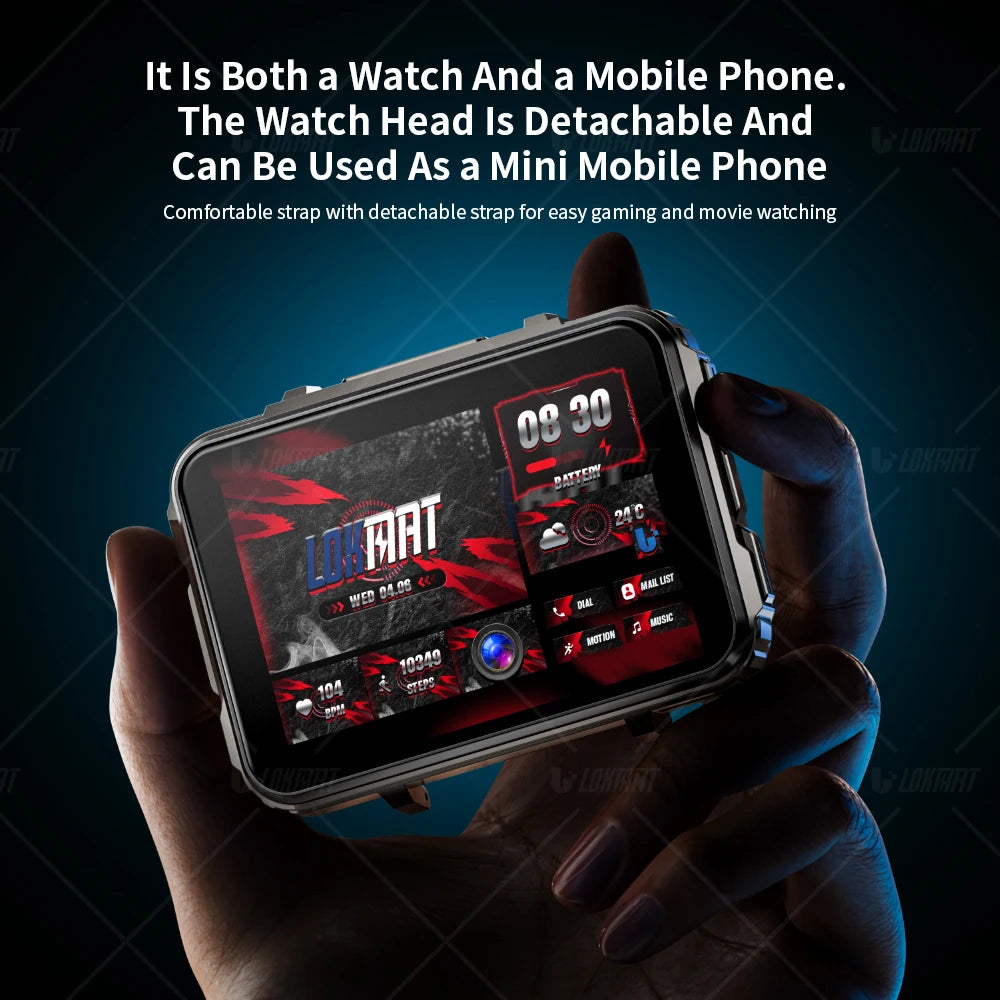 LOKMAT APPLLP 5 MAX Android Smartwatch 4G Calls Dual Camera