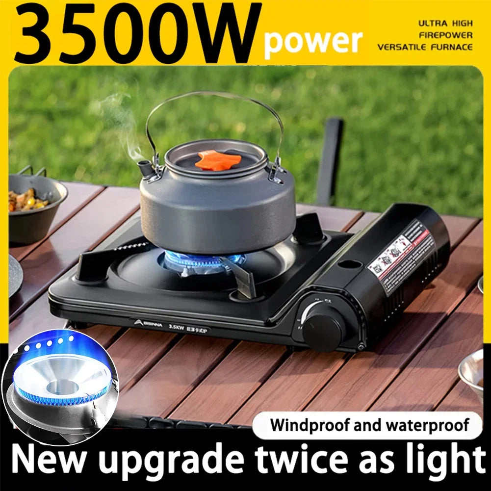 NONE Portable Single Burner Gas Stove With Automatic Ignition Camping