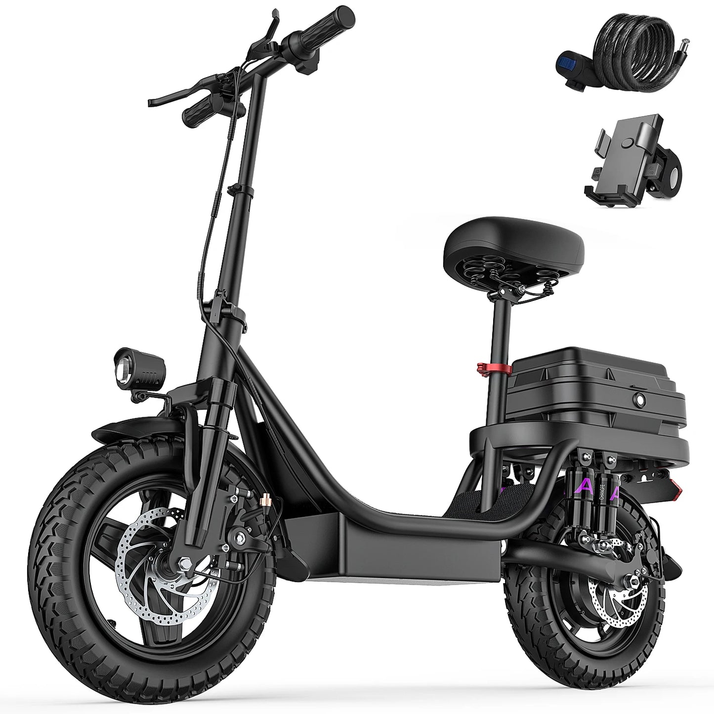 UPlee GQ8 Folding Electric Bike 250W Peak Motor For Commuter