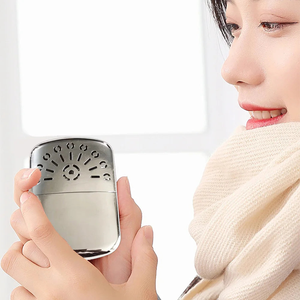 Shunmaii Outdoor Portable Metal Hand Warmer With Pouch