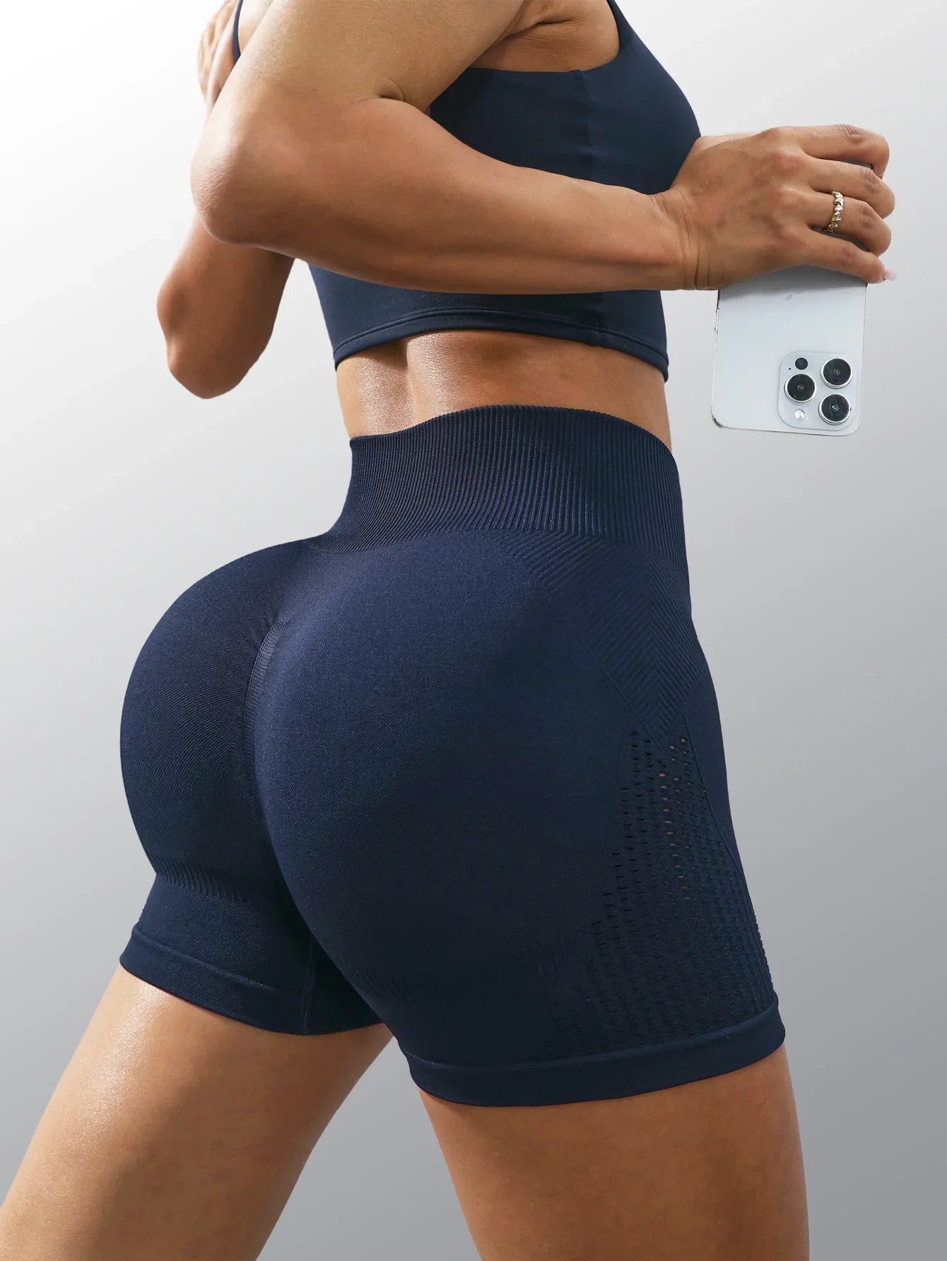 Yoga Sports High Waist Tummy Control Butt Lifting Seamless Shorts