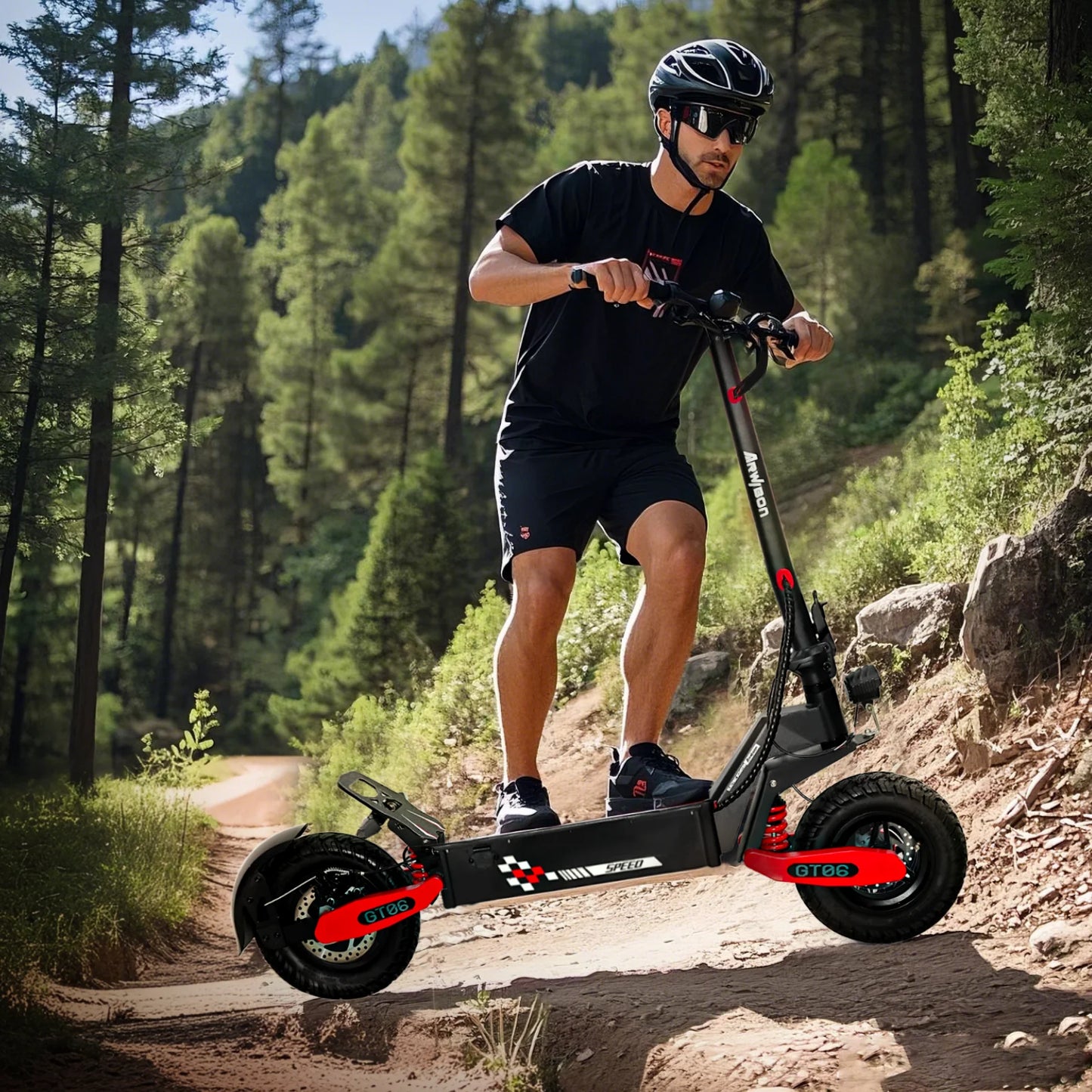 GT06 1200W Electric Scooter With Dual Suspension Off Road