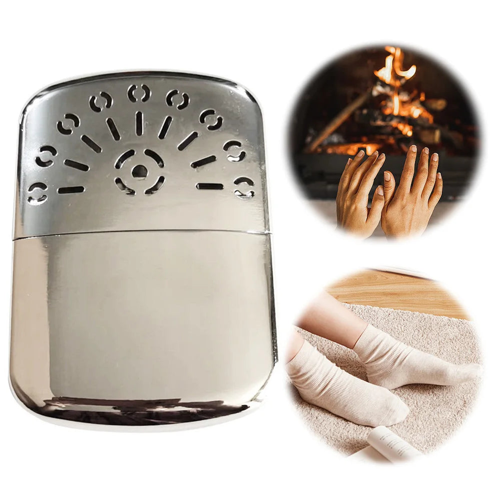 Shunmaii Outdoor Portable Metal Hand Warmer With Pouch