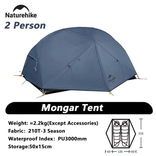 Naturehike Mongar Ultralight Double Layer Waterproof Tent PU3000mm