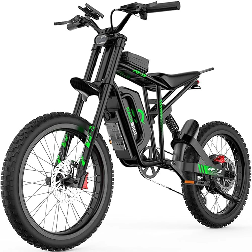 R3 6000W Electric Dirt Bike With 60V 25Ah Battery 50 Miles