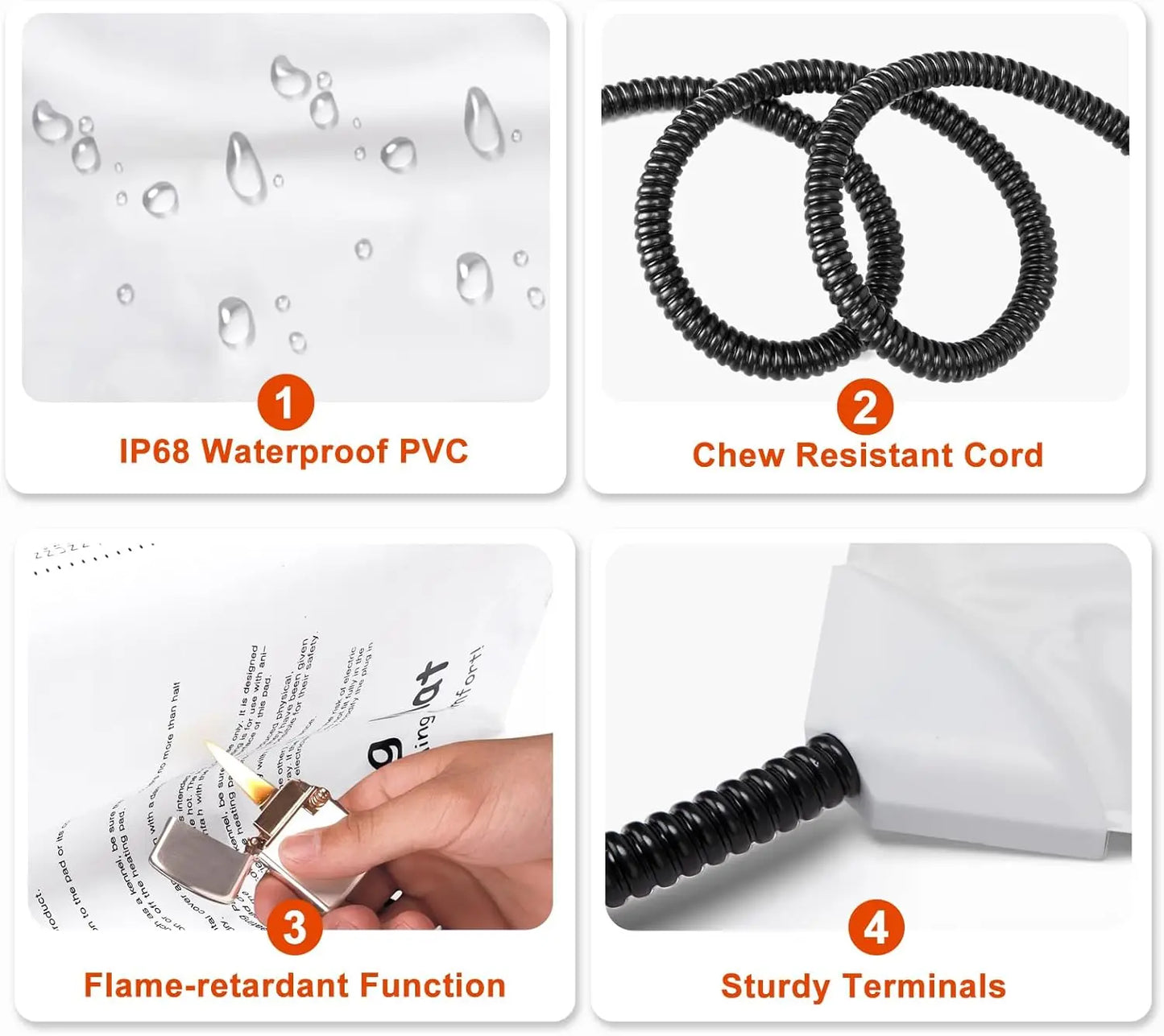 XMSJ Large Pet Heating Pad SHU UFANRO Waterproof