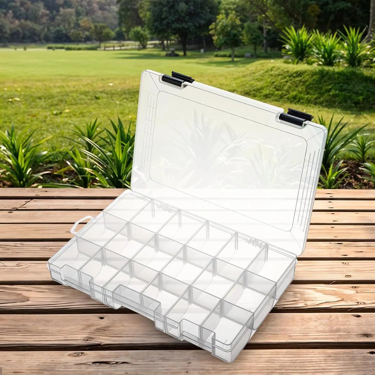 4-Piece 3600 Tackle Trays With Removable Dividers Storage Organizer
