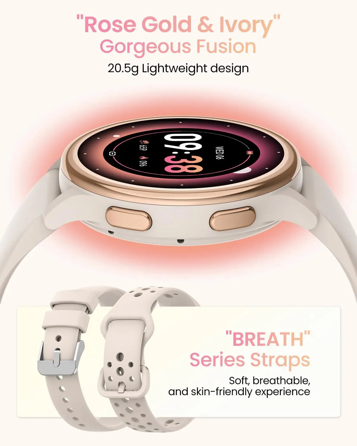 AnyloopCa Women Smartwatch With 400 Plus Watch Faces Fitness Tracker