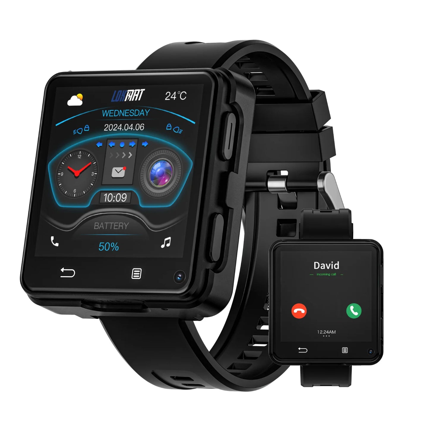 LOKMAT APPLLP 2 MAX Dual Camera Android 11 Smartwatch Phone