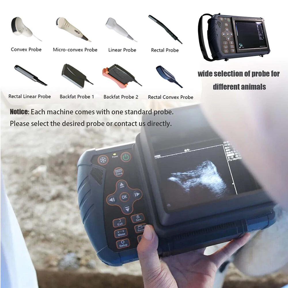 DAWEI Portable Veterinary Ultrasound Scanner B Ultra For Farm Animals