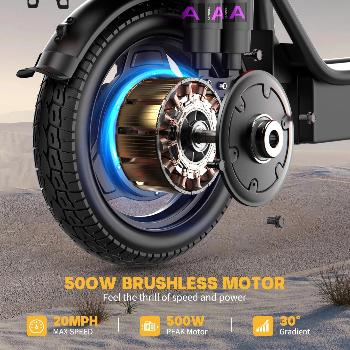 UPlee GQ8 Folding Electric Bike 250W Peak Motor For Commuter