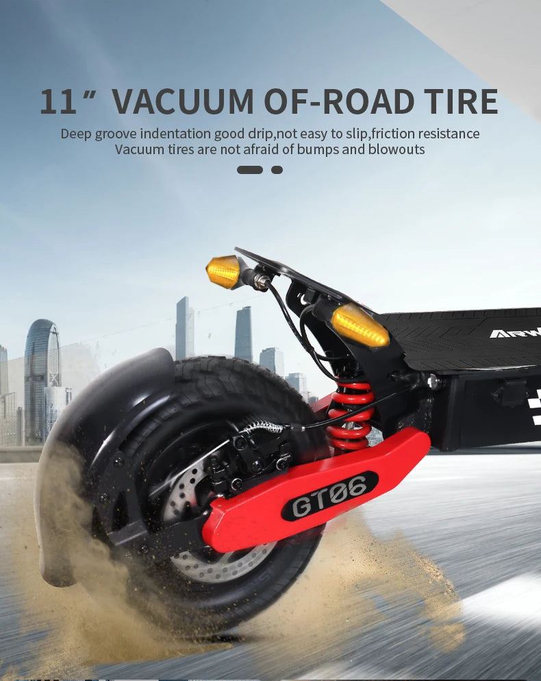 Arwibon GT06 1200W Foldable Electric Scooter For Adults