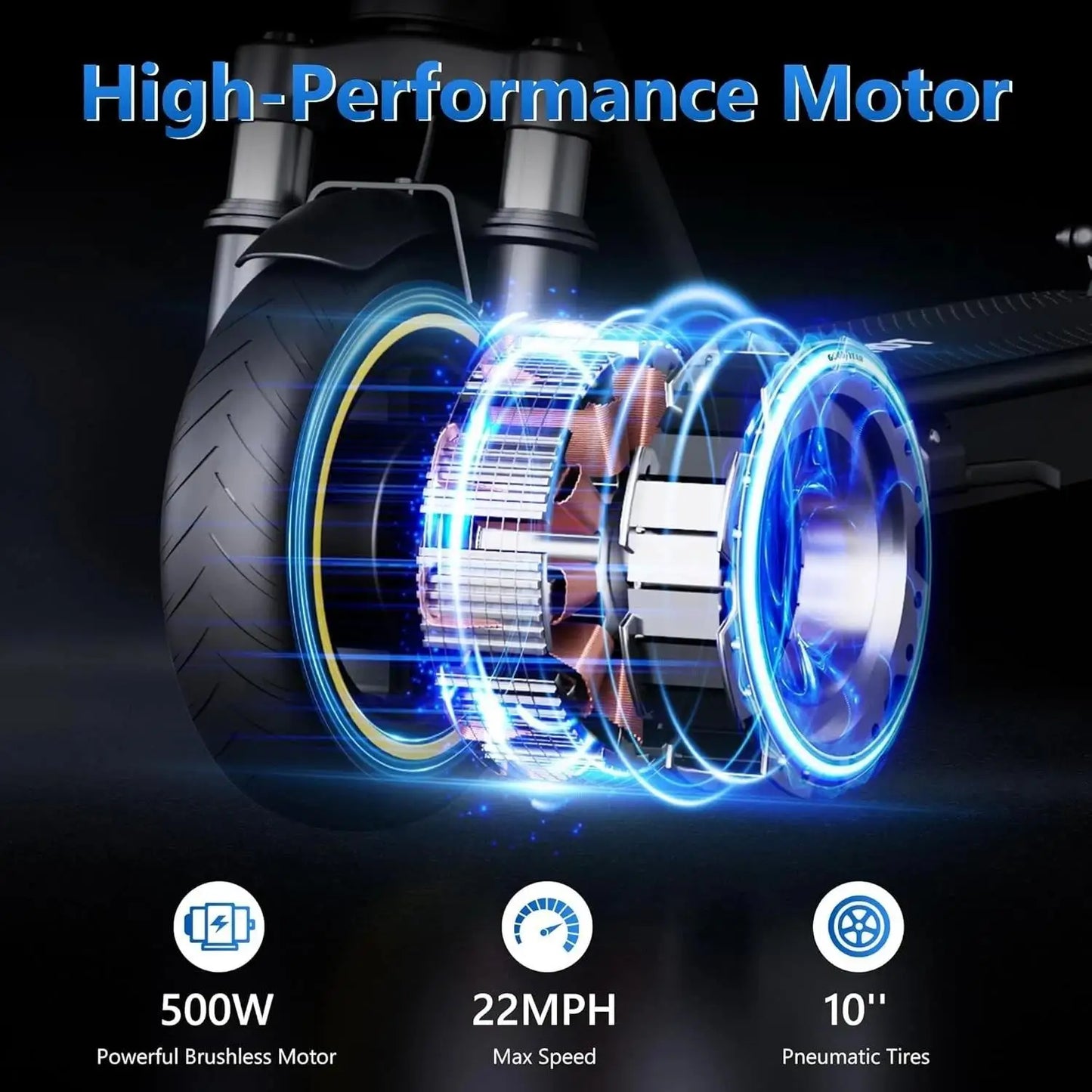 AOVOPRO ESMAX Electric Scooter 500W Smart Folding App