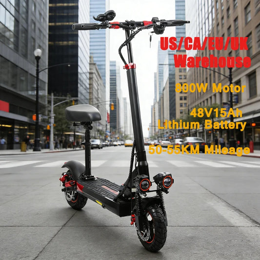 Electric Scooter 1600W 48V21Ah Lithium Battery With Dual Disc Brakes