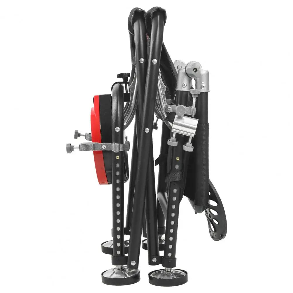Foldable Fishing Chair With Backrest And Rod Holder Portable