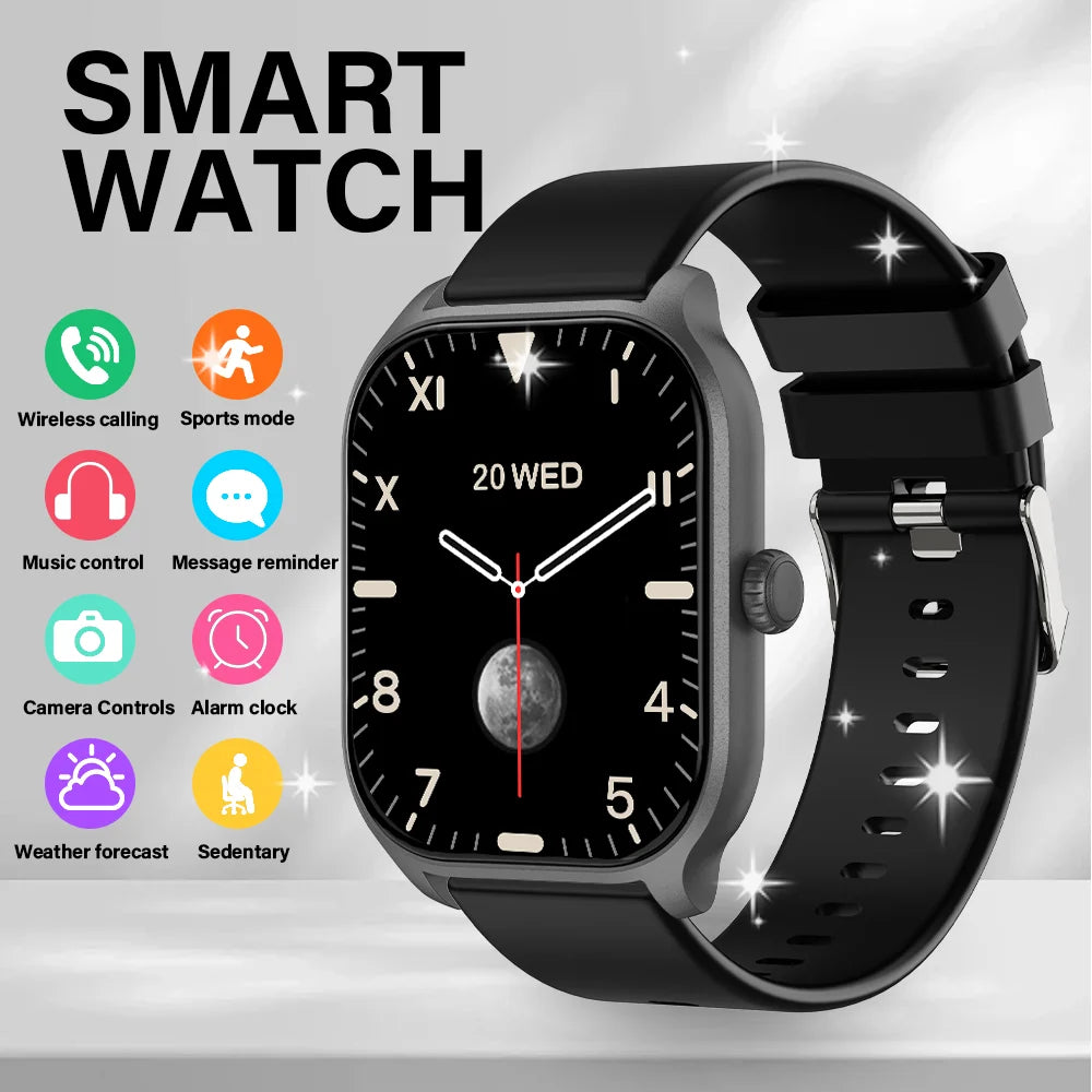 LAXASFIT Smart Watch Bluetooth Call Voice Assistant 100 Sports Android IOS