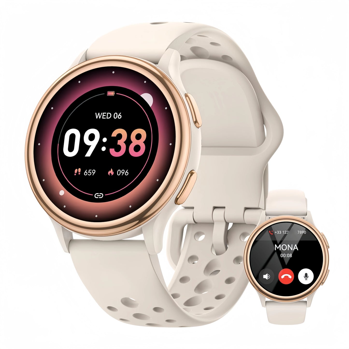 AnyloopCa Women Smartwatch With 400 Plus Watch Faces Fitness Tracker
