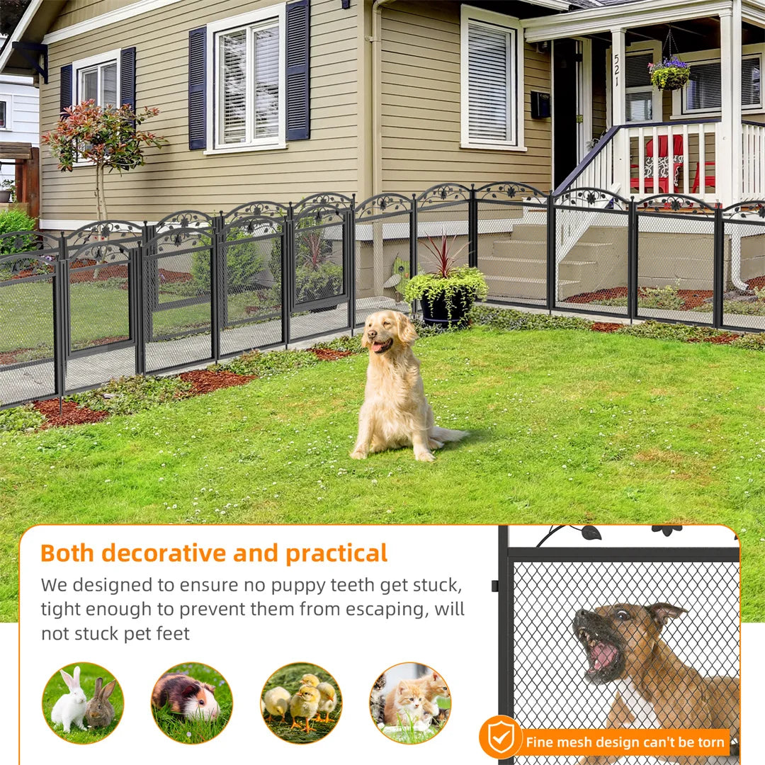 BINGOPA 8 Panel Heavy Duty Dog Playpen For Indoor Outdoor Use