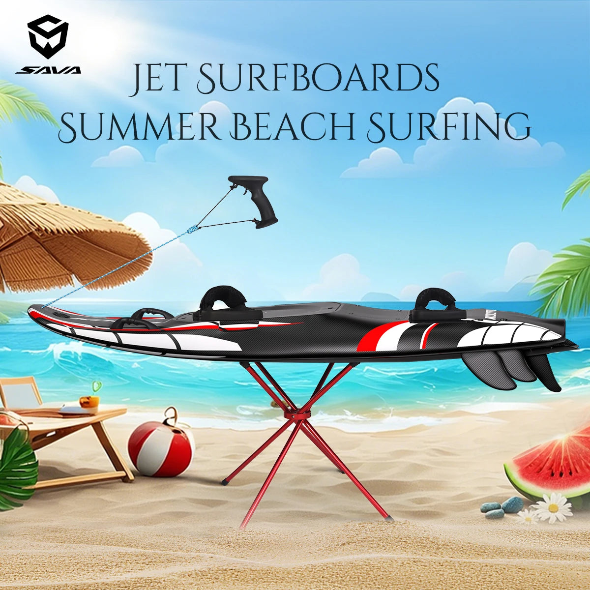 Carbon Fiber Gas Powered Surfboard With 109cc Engine