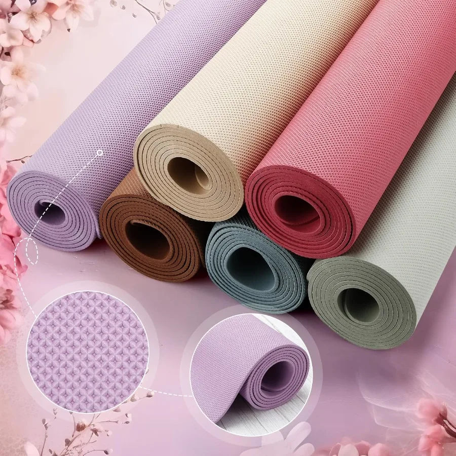 XMSJ Yoga Mat Set 12 Pack 4mm Thick Tear-Resistant