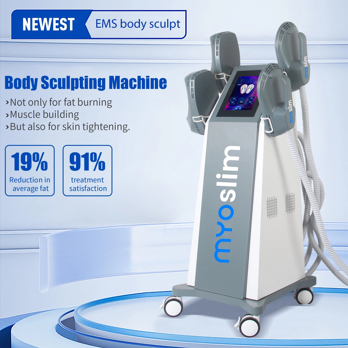 Myoslim EMS RF 6500W Body Slimming Sculpting Machine