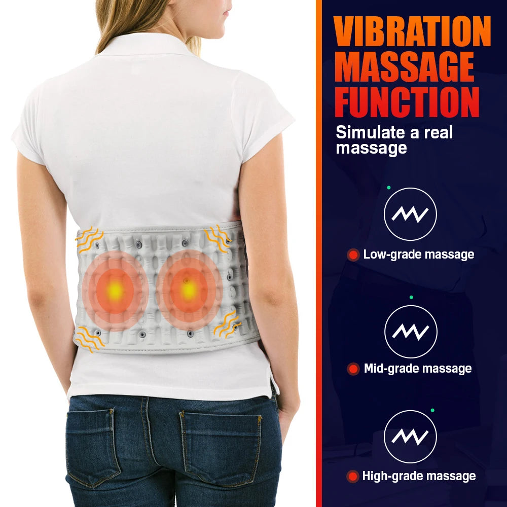 PASTSKY Inflatable Lumbar Traction Belt With Rechargeable Battery And Heating