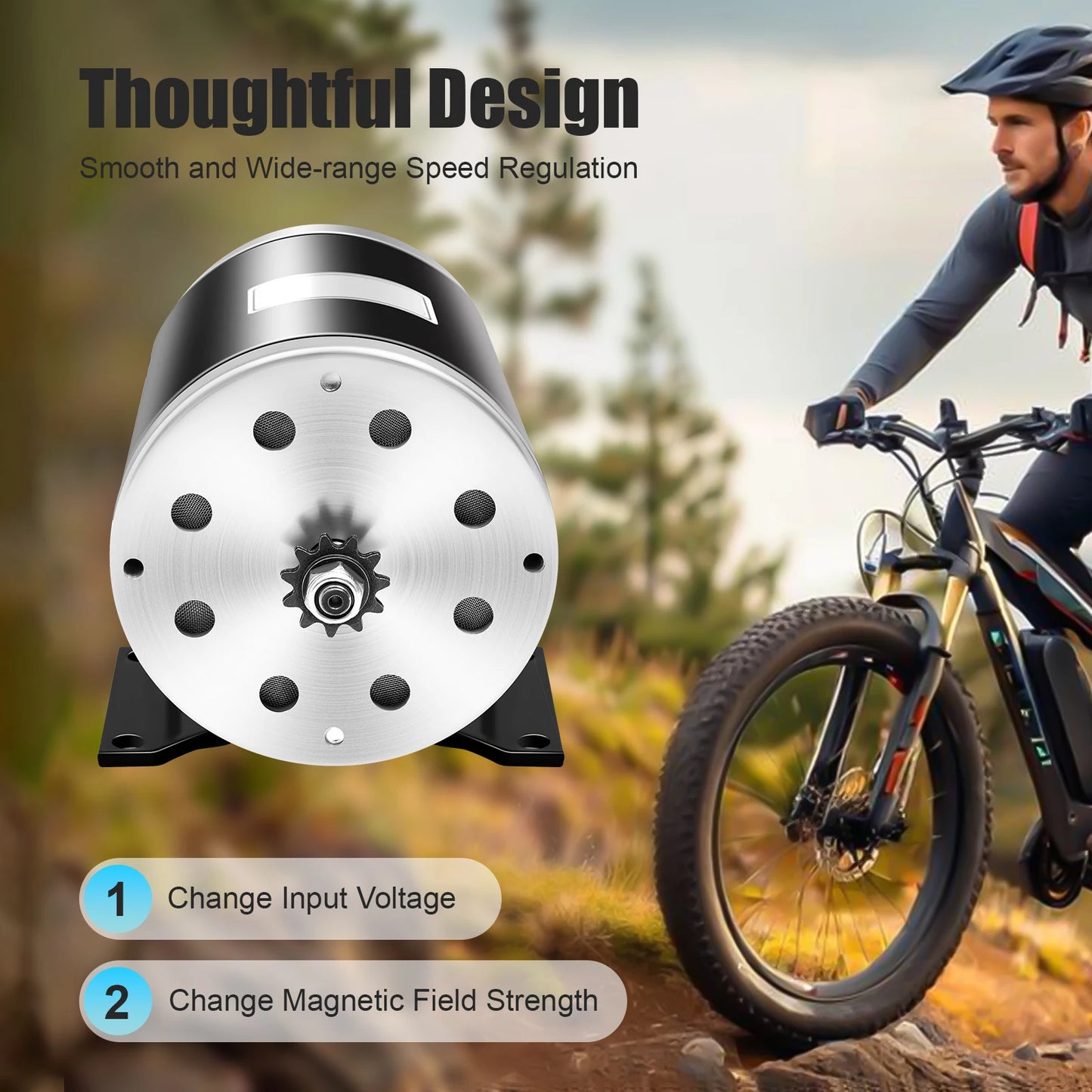 MY1020 1000W 36V Brushed DC Motor for Go Kart DIYers