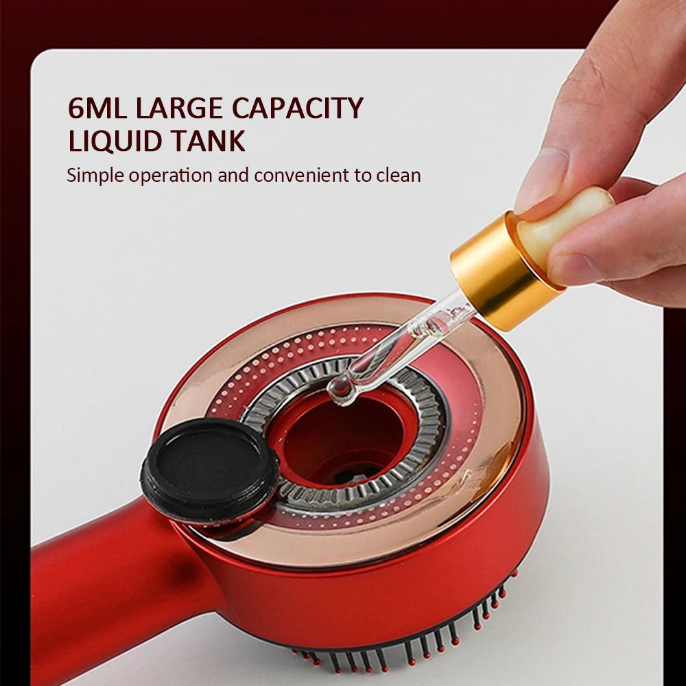 Foreverlily Electric Vibration Massage Comb Red Light Therapy Hair Growth