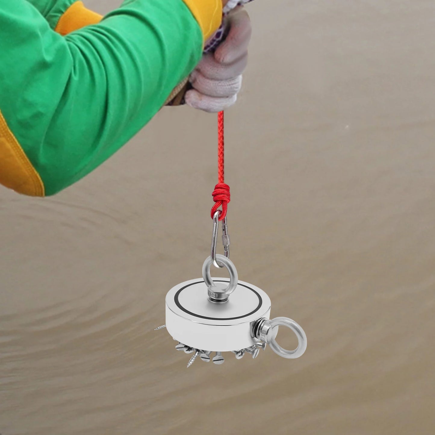 Heavy Duty Fishing Magnet Kit For Salvage With Rope
