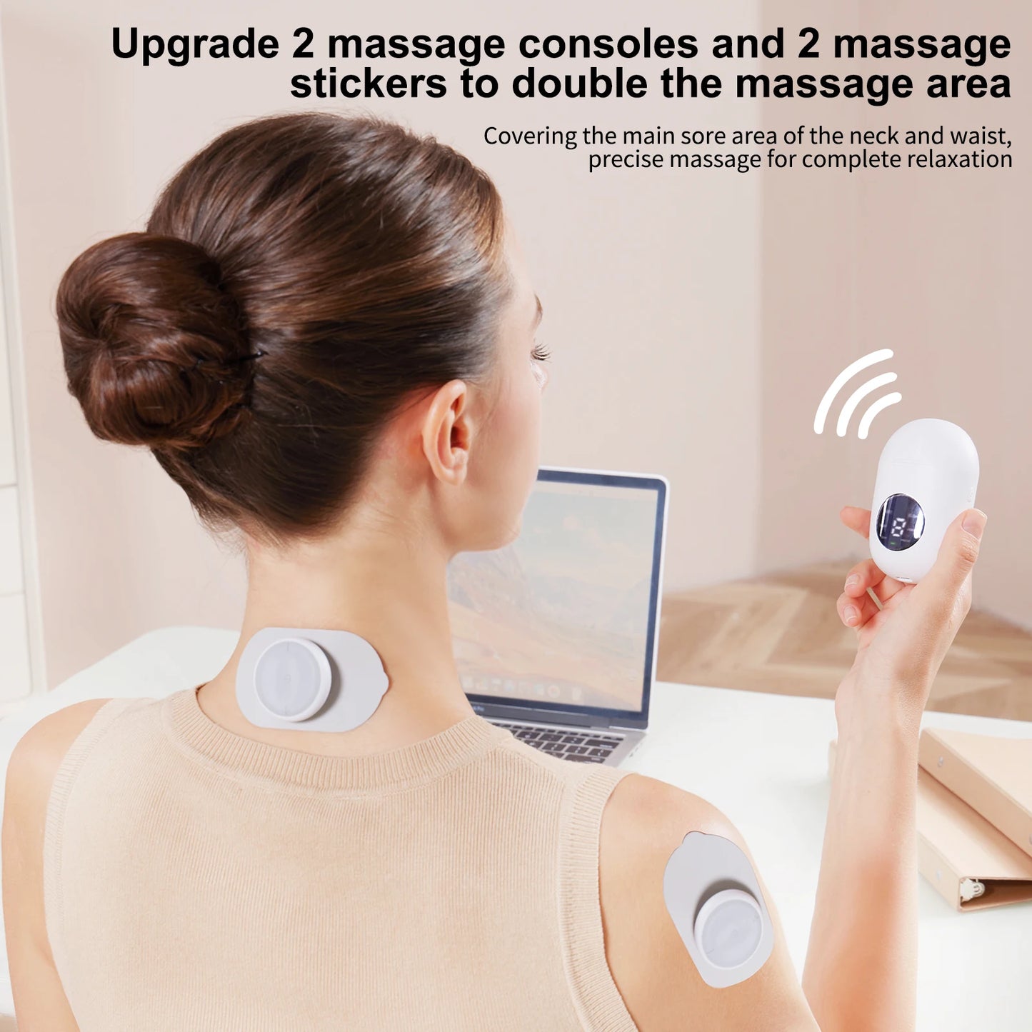 MASGREE Wireless TENS EMS Unit With Pads For Muscle Relief