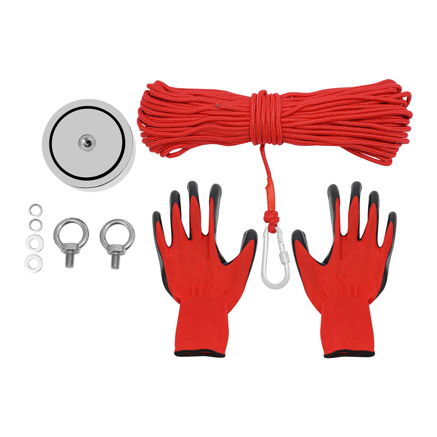 Heavy Duty Fishing Magnet Kit For Salvage With Rope
