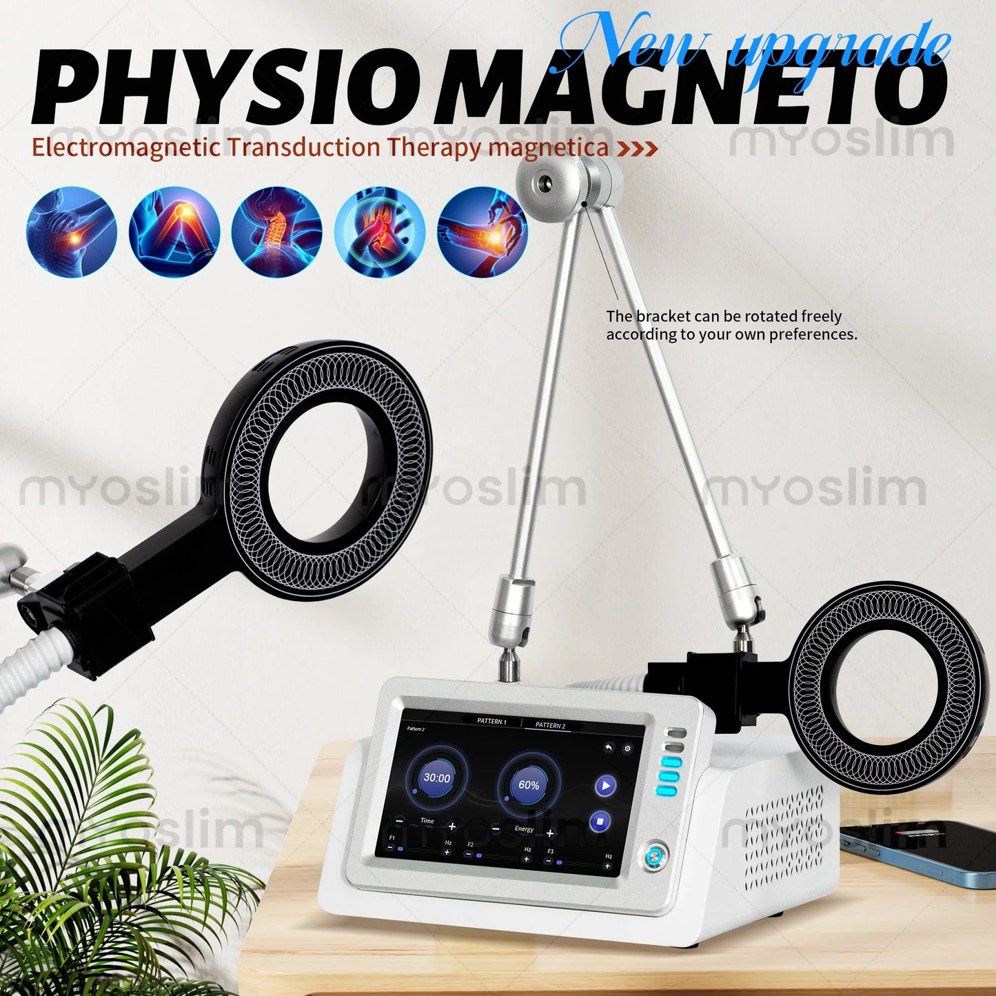 Myoslim Professional Muscle Stimulator Ultra Thin Design For Fat Reduction