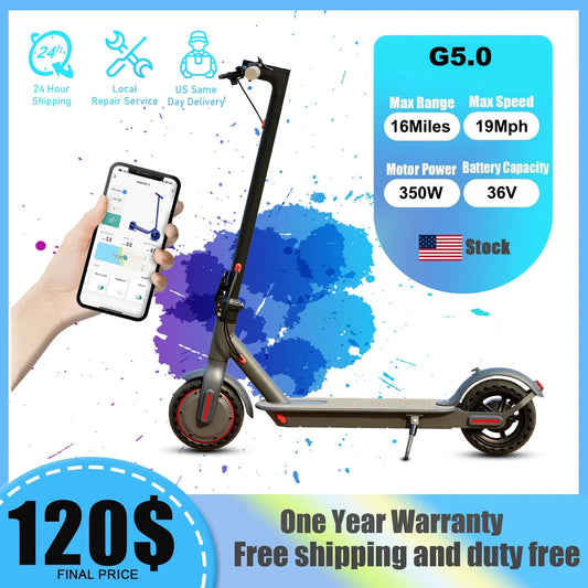 AOVOPRO G5.0 Electric Scooter 36V Foldable Long Range 16 Miles