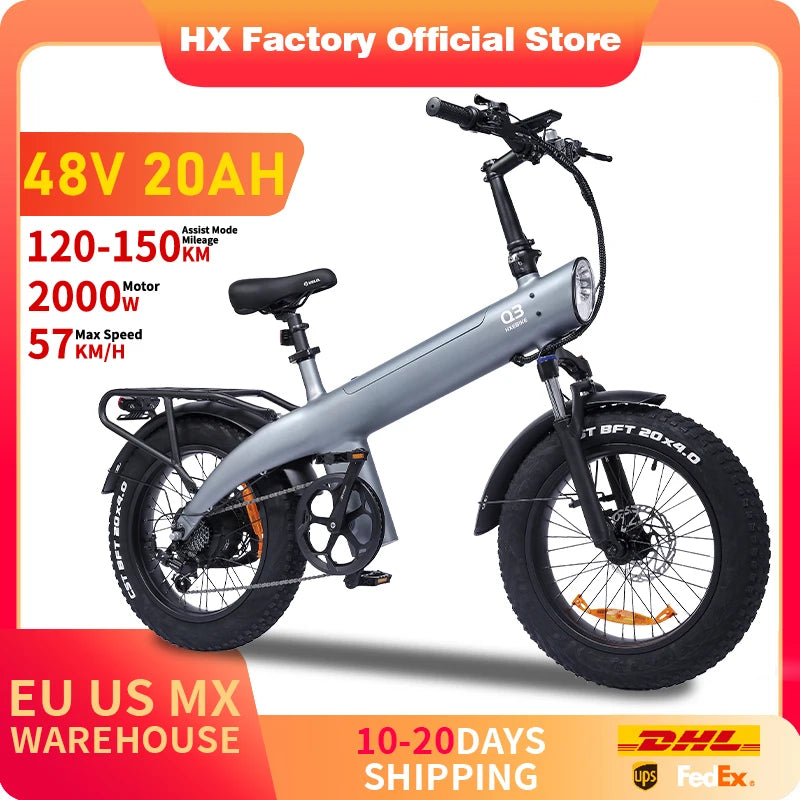 HX Q3 2000W Electric Mountain Bike For Adults All Terrain