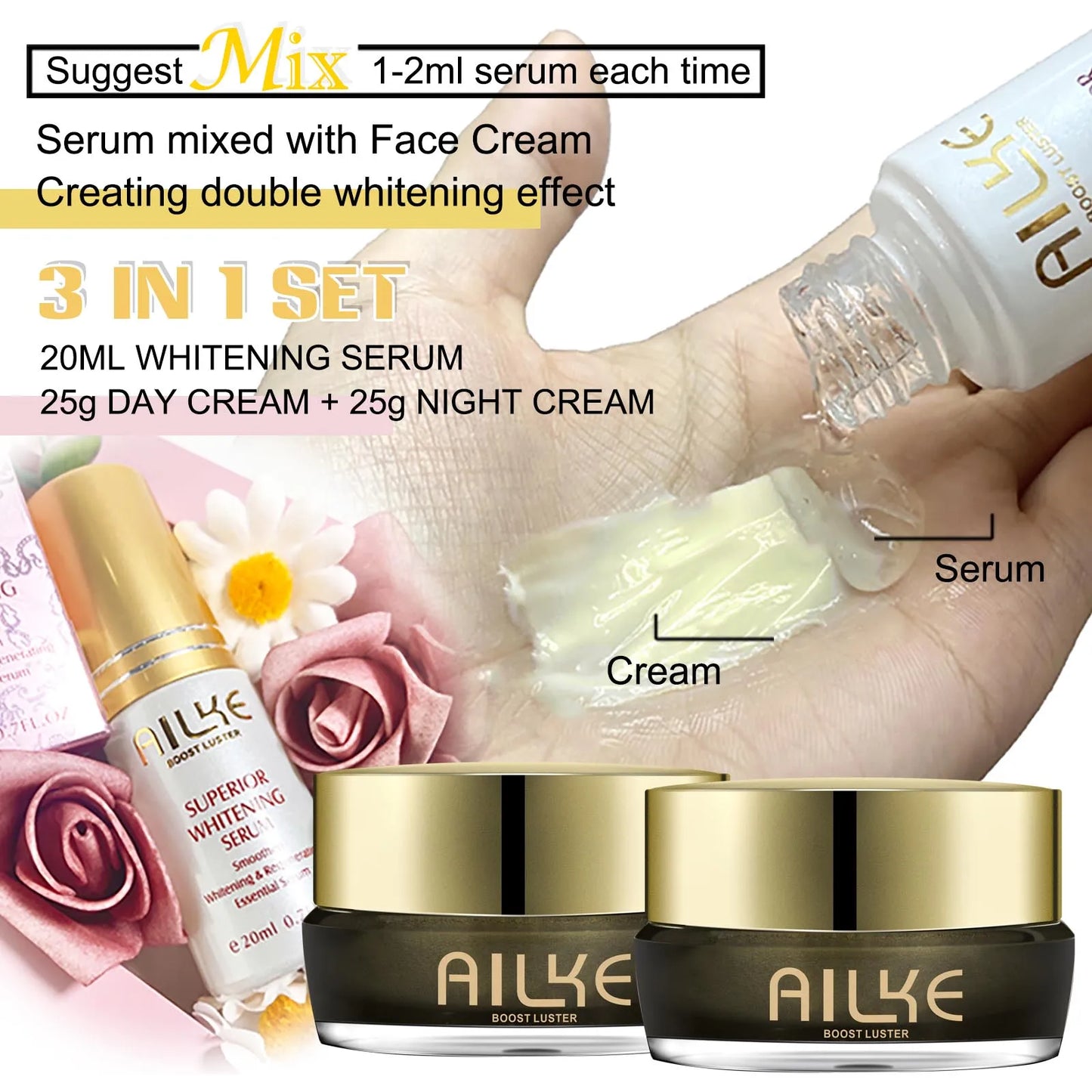 AILKE Whitening Face Cream For Dark Spots And Even Skin