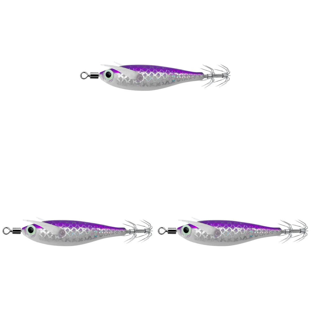 APWIKOGER Luminous Squid Jig Fishing Lure Set For Ocean Tackle
