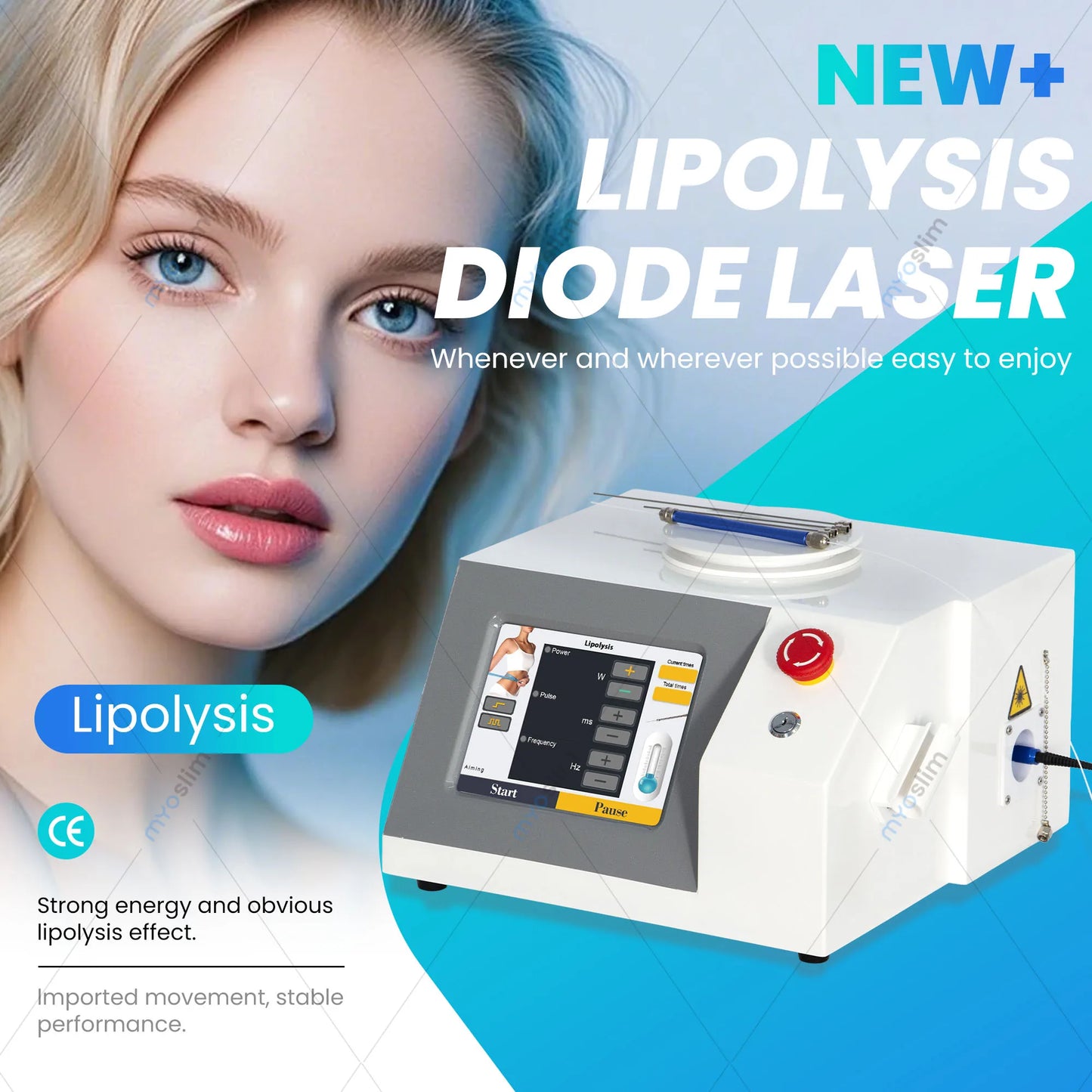 980nm Diode Laser Vascular Therapy For Spider Veins Elimination