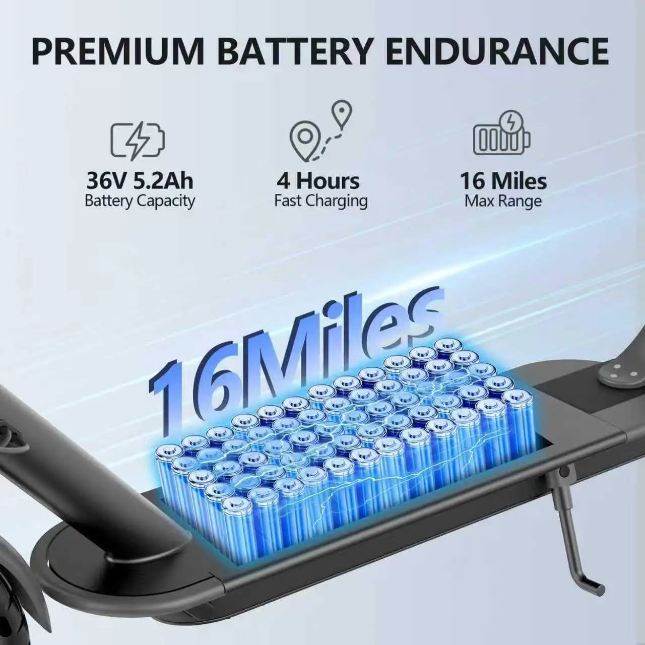 Ladped LP60 Electric Scooter 350W 19 Mph Folding