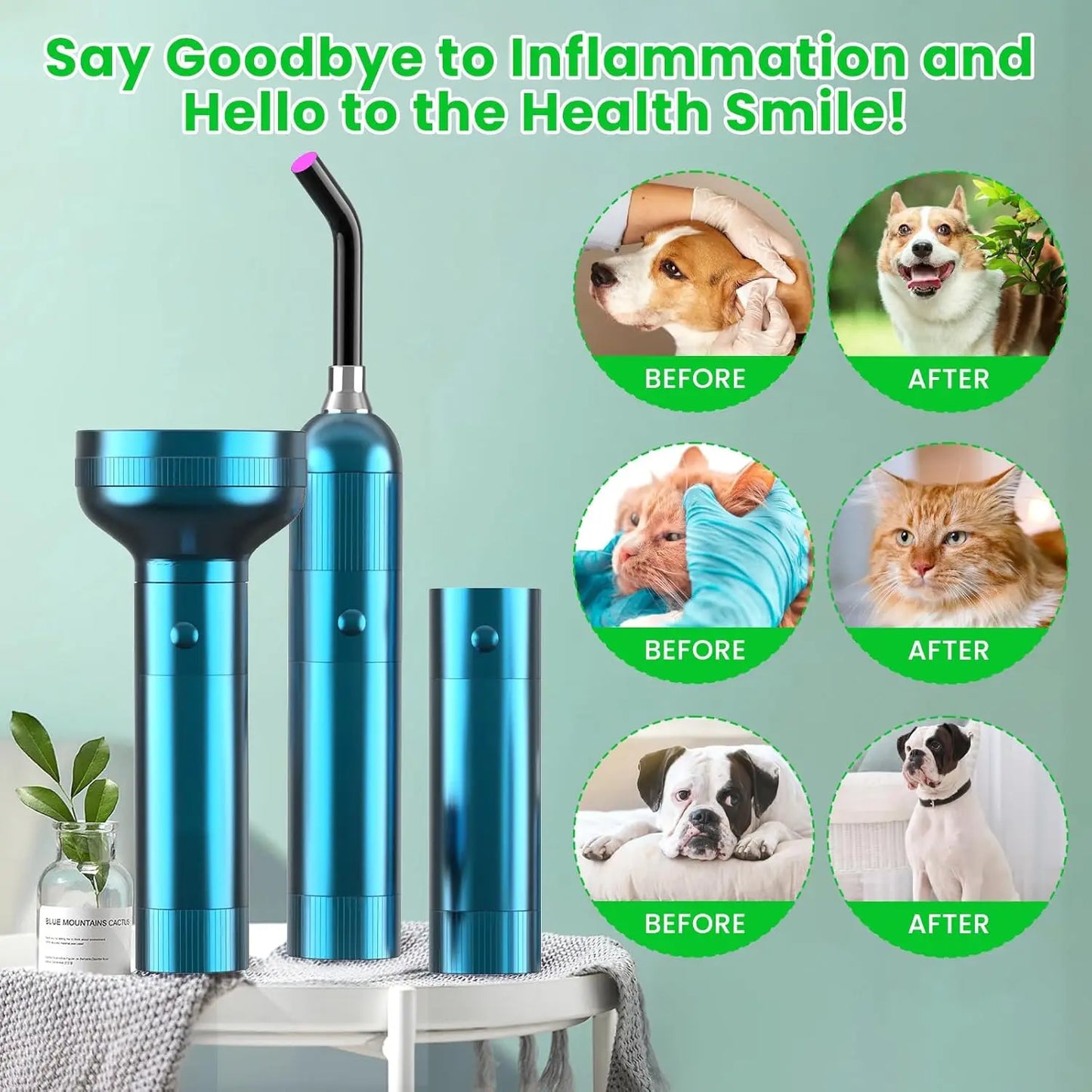 3 In 1 Cold Laser Therapy For Dogs Red Light Skin Care Device Pain Relief