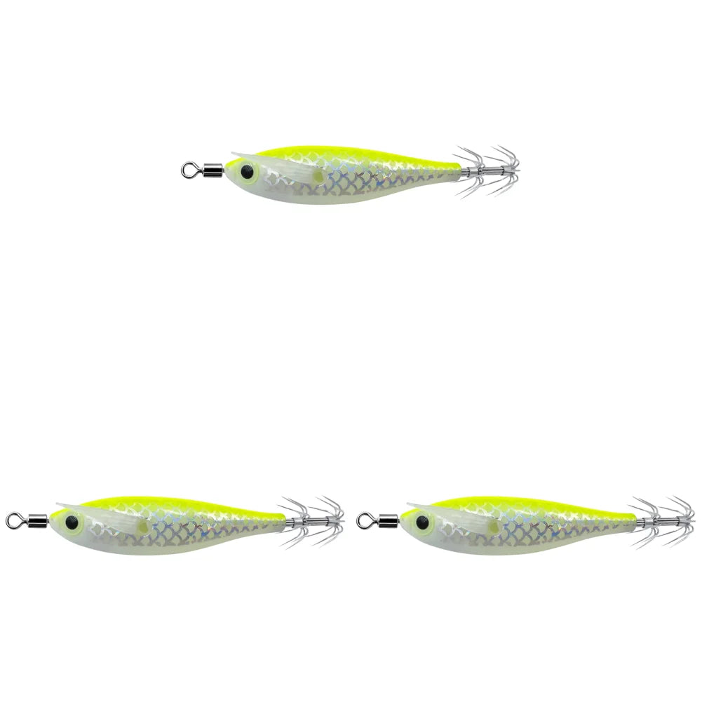 APWIKOGER Luminous Squid Jig Fishing Lure Set For Ocean Tackle