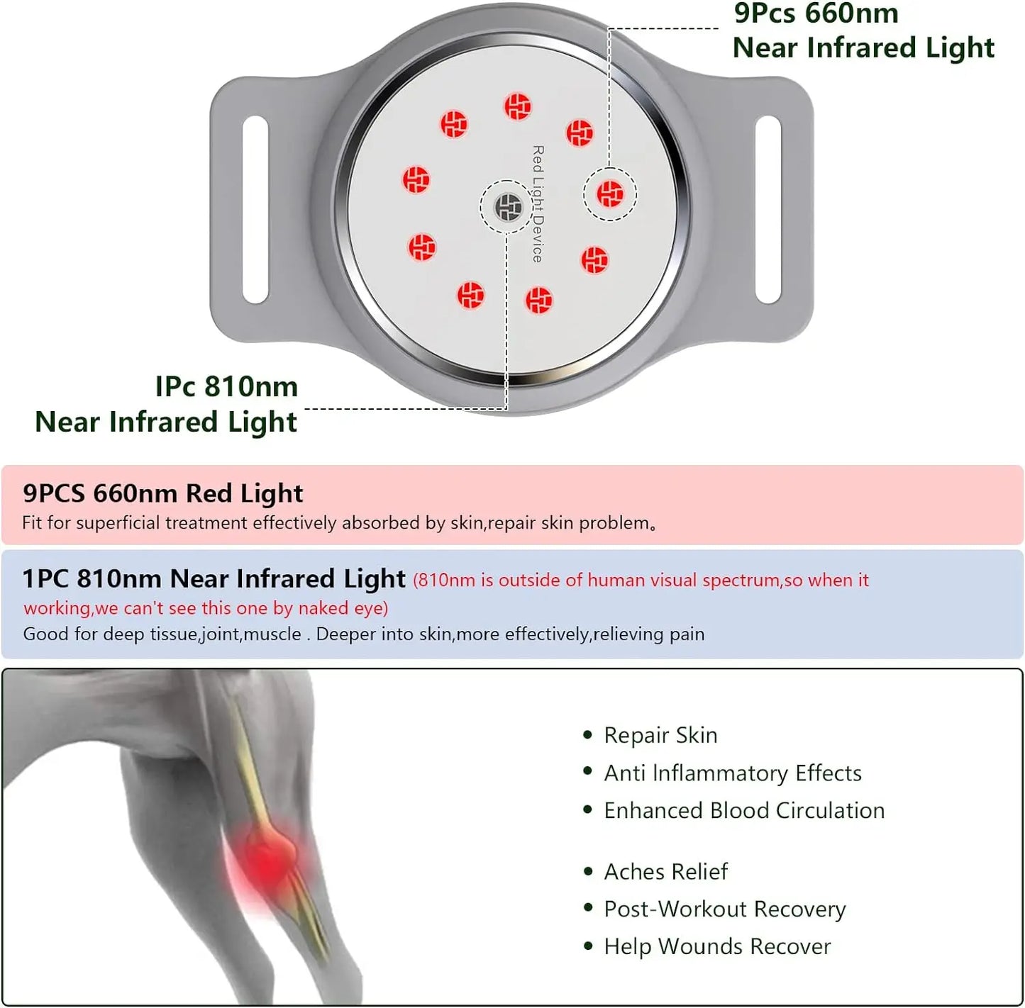 Portable Phototherapy Device For Pets Arthritis Pain Relief Veterinary Equipment